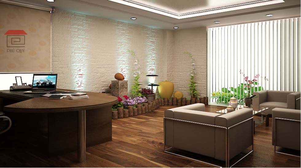 Mẫu thiết kế văn phòng xanh